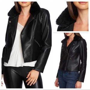1. State Faux Faux Collar Moto Jacket